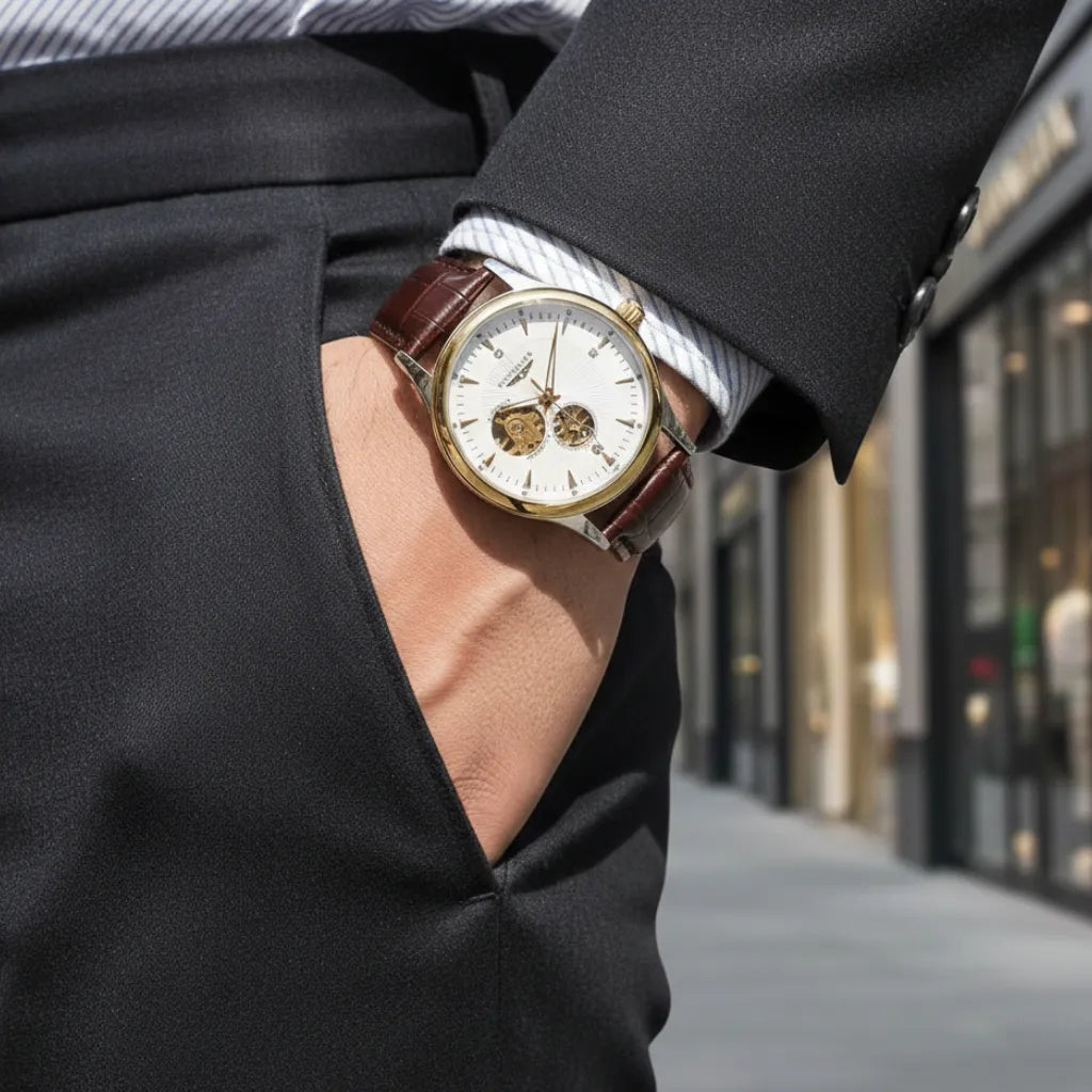 Relogio_Automatico_Dourado_LongLux_Dornell