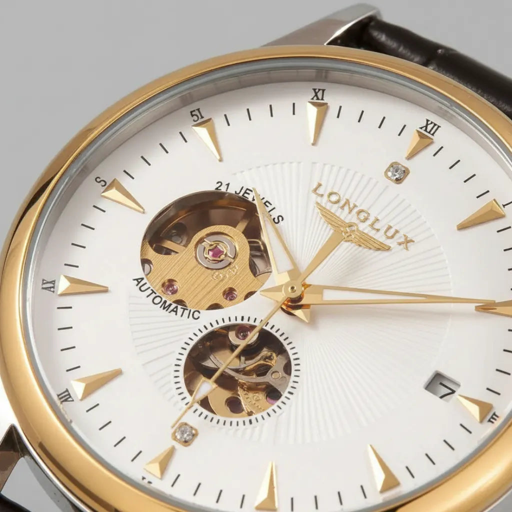 Relógio skeleton Dornell LONGLUX — detalhe 7