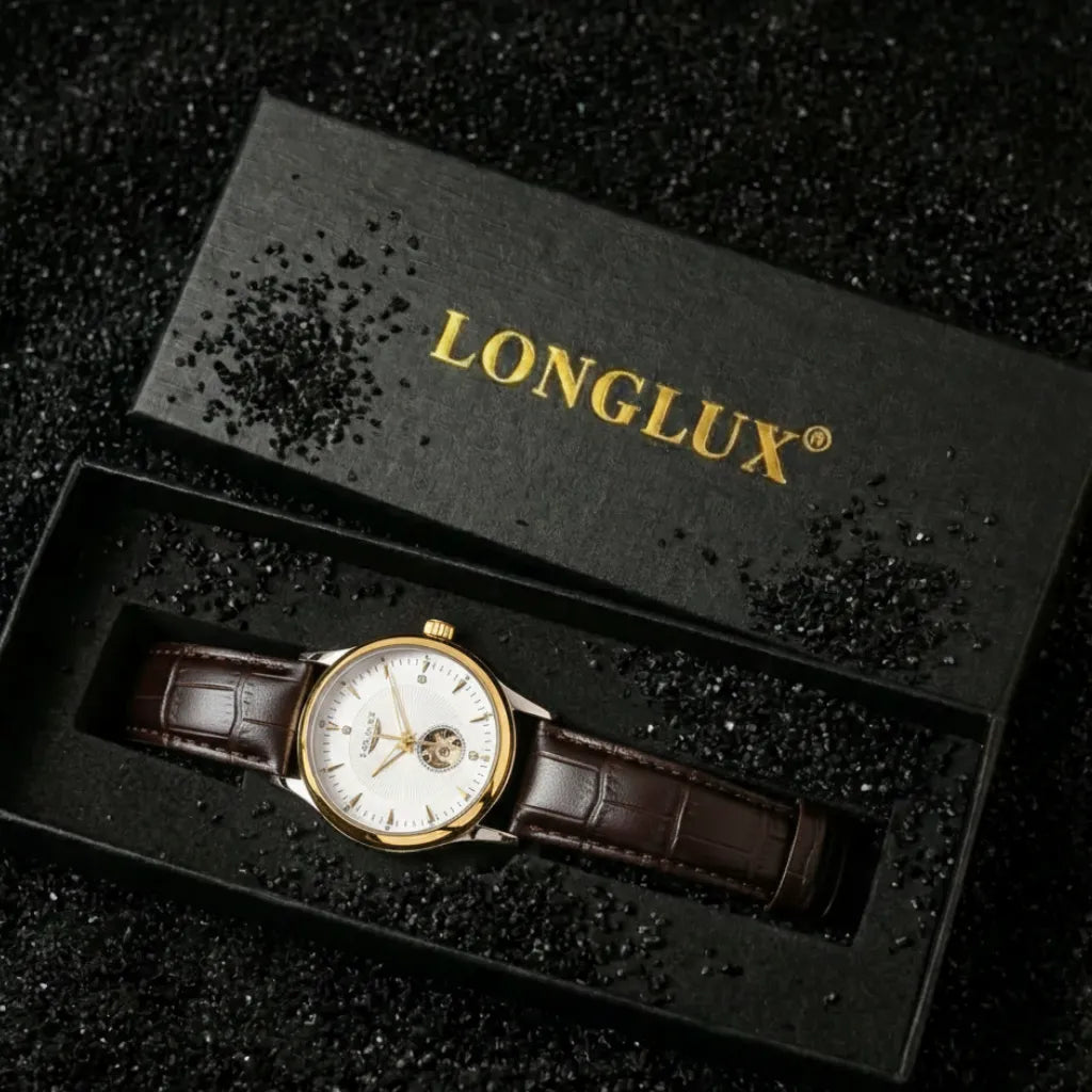 Relógio skeleton Dornell LONGLUX — detalhe 8
