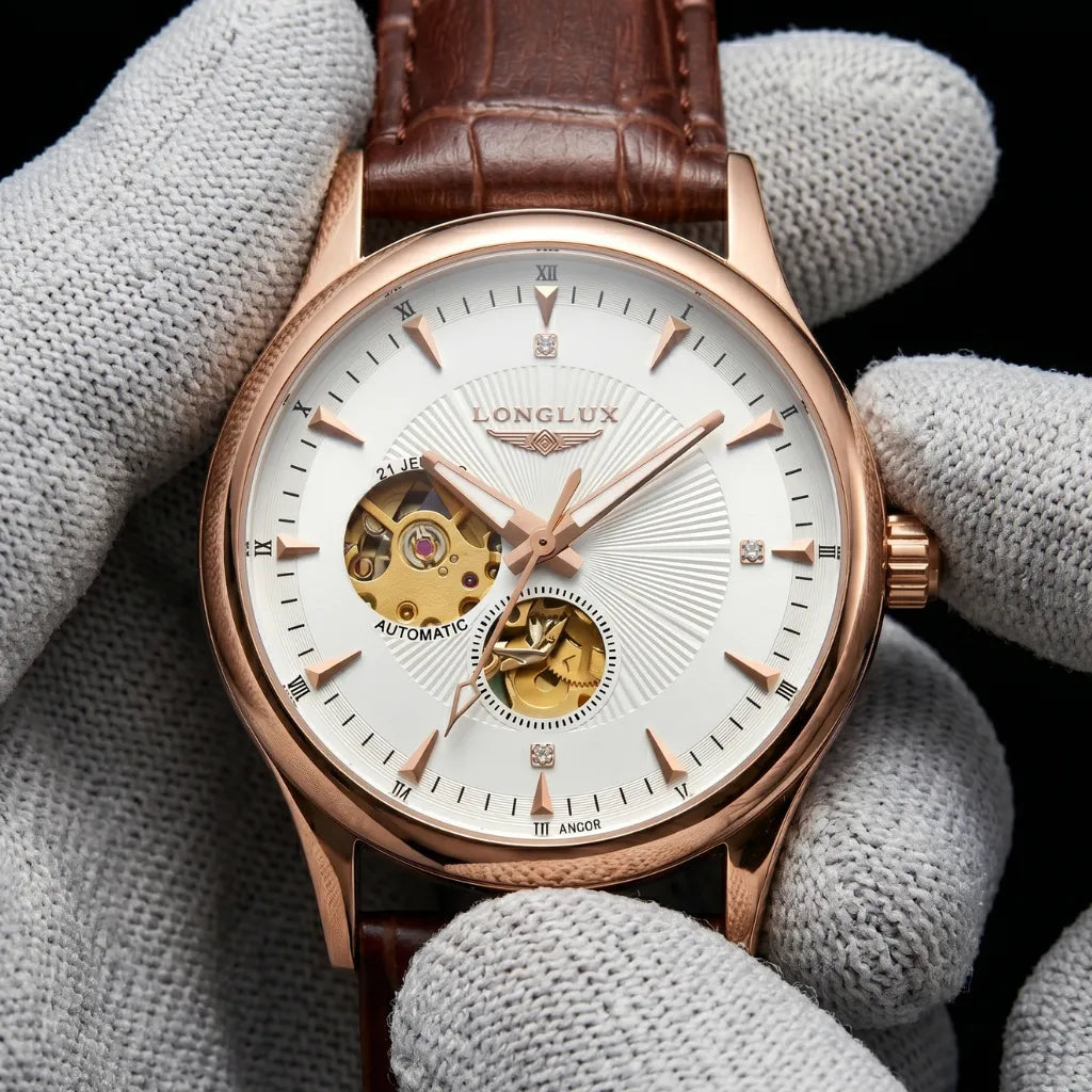 Relógio skeleton Dornell LONGLUX — detalhe 6