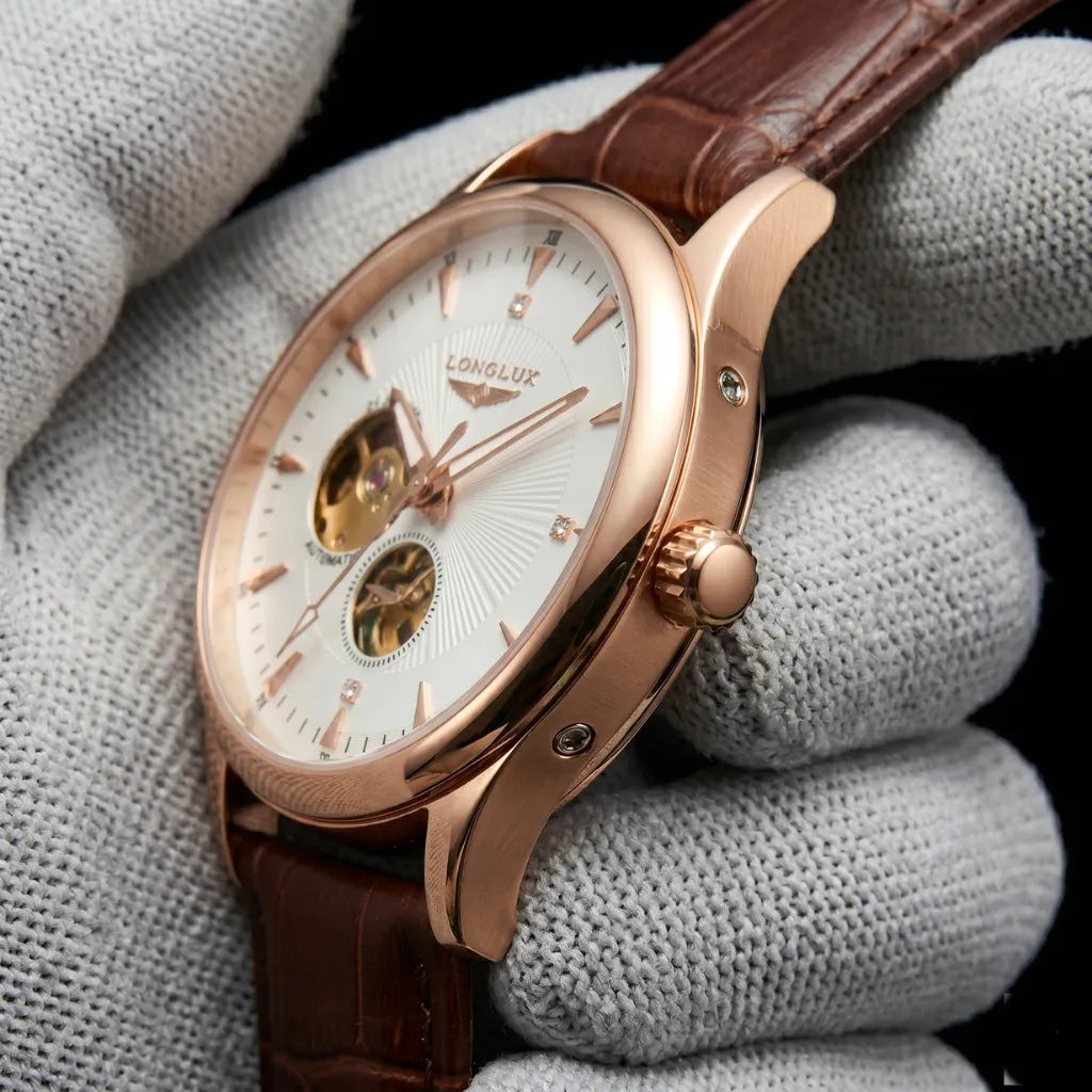 Relógio skeleton Dornell LONGLUX — detalhe 7