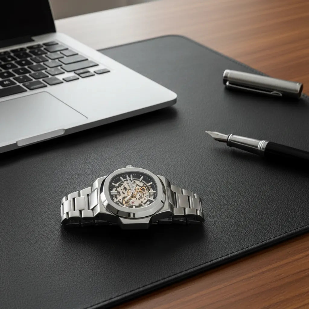 Relogio_Masculino_Prata_LongLux_Patton_BuleBlack