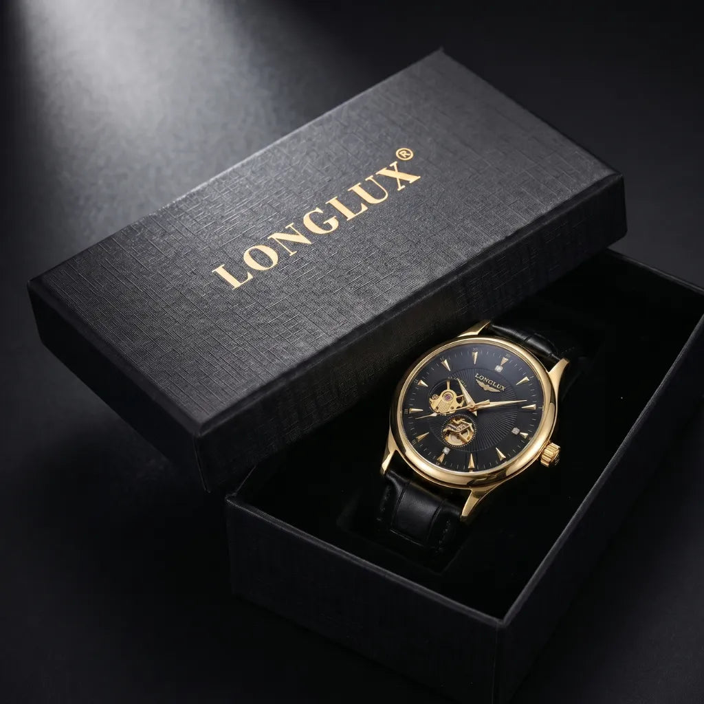 Relógio skeleton Dornell LONGLUX — detalhe 7